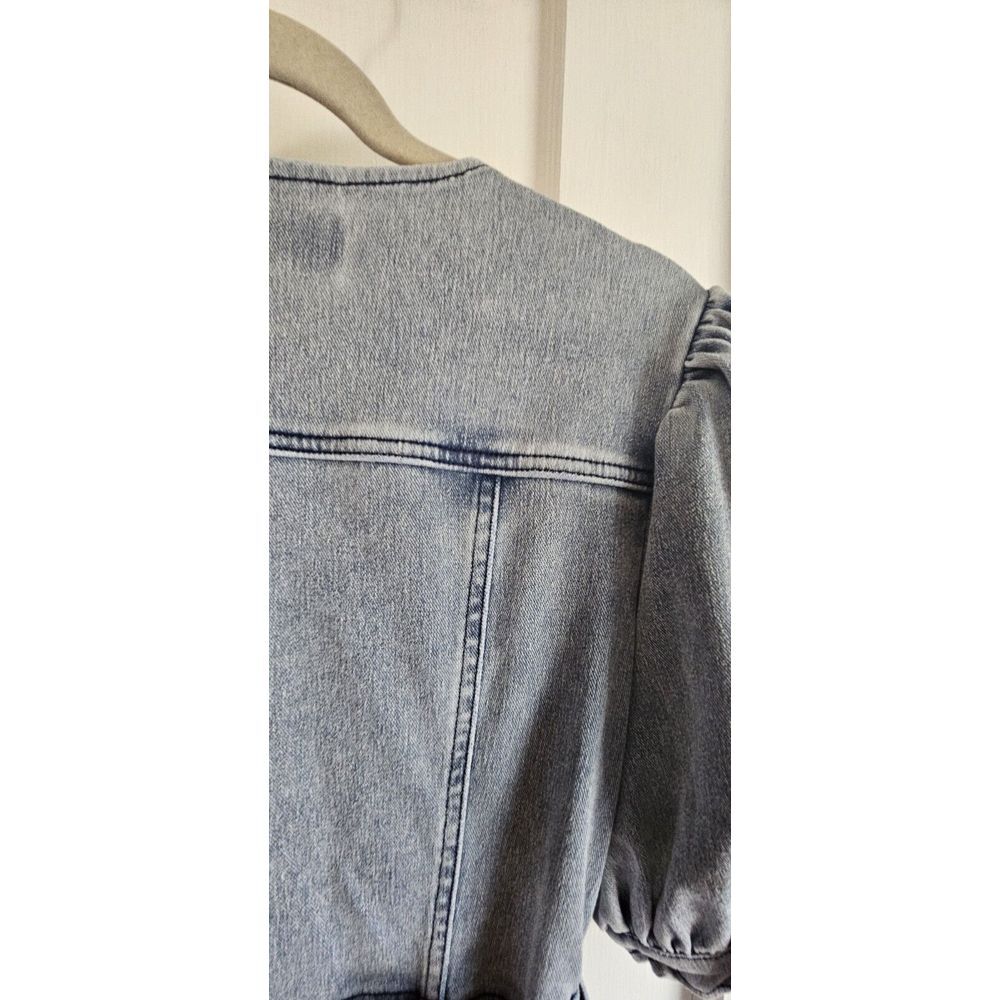 NWT C wonder Christian Siriano buttoned stretch denim midi shirt belte dress S - Picture 10 of 14